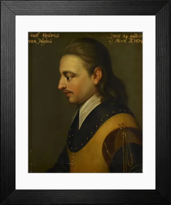 Framed Print : Portrait of Hendrik (1550-74), Count of Nassau, c.1633-c.1635. Creator: Workshop of Wybrand de Geest Framed Print : Portrait of Hendrik (1550-74), Count of Nassau, c.1633-c.1635. Creator: Workshop of Wybrand de Geest