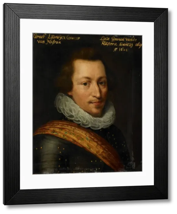 Framed Print : Portrait of Lodewijk Günther (1575-1604), Count of Nassau, c.1609-c.1633. Creator: Workshop of Jan Antonisz van Ravesteyn Framed Print : Portrait of Lodewijk Günther (1575-1604), Count of Nassau, c.1609-c.1633. Creator: Workshop of Jan Antonisz van Ravesteyn
