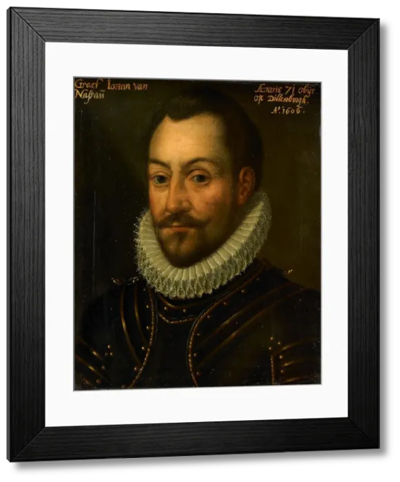 Framed Print : Portrait of an Unknown Count or Officer, possibly Jan the Elder (1535-1606), Count... c.1609-c.1633 Creator: Unknown Framed Print : Portrait of an Unknown Count or Officer, possibly Jan the Elder (1535-1606), Count... c.1609-c.1633 Creator: Unknown