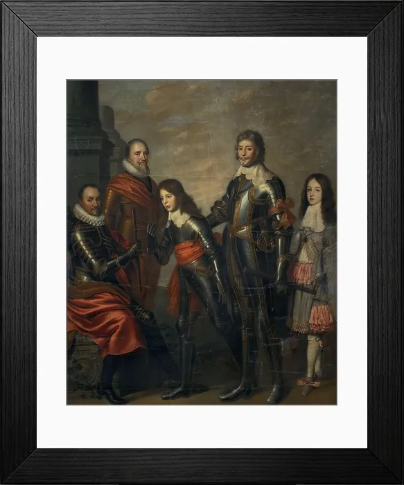 Framed Print : Four Generations of the Princes of Orange: William I, Maurice and Frederick Henry... c.1660-c.1662. Creator: Pieter Nason Framed Print : Four Generations of the Princes of Orange: William I, Maurice and Frederick Henry... c.1660-c.1662. Creator: Pieter Nason