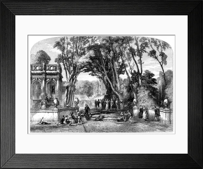 Framed Print : A Fete Champetre - painted by G. Dodgson - from the Exhibition of the Old Society of Painters in W Creator: M. Jackson. A Fete Champetre - painted by G. Dodgson - from the Exhibition of the Old Society of Painters in W Creator: M Framed Print : A Fete Champetre - painted by G. Dodgson - from the Exhibition of the Old Society of Painters in W Creator: M. Jackson. A Fete Champetre - painted by G. Dodgson - from the Exhibition of the Old Society of Painters in W Creator: M