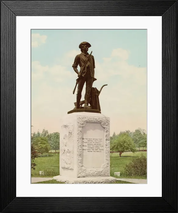 Framed Print : The Minute Man, Concord, c1900. Creator: Unknown Framed Print : The Minute Man, Concord, c1900. Creator: Unknown