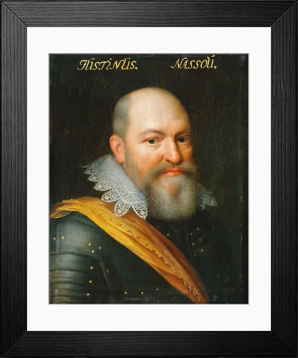 Framed Print : Portrait of Justinus of Nassau (1559-1631), c.1609-c.1633. Creator: Workshop of Jan Antonisz van Ravesteyn Framed Print : Portrait of Justinus of Nassau (1559-1631), c.1609-c.1633. Creator: Workshop of Jan Antonisz van Ravesteyn