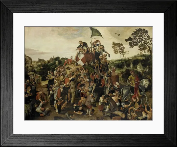 Framed Print : The St Martin's Day Kermis, c.1540-c.1598. Creator: Peeter Baltens