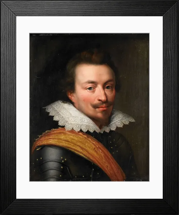 Framed Print : Portrait of Jan the Younger (1583-1638), Count of Nassau-Siegen (Count John VIII... c.1613-c.1620. Creator: Workshop of Jan Antonisz van Ravesteyn) Framed Print : Portrait of Jan the Younger (1583-1638), Count of Nassau-Siegen (Count John VIII... c.1613-c.1620. Creator: Workshop of Jan Antonisz van Ravesteyn)