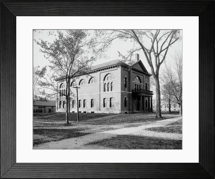 Framed Print : Bissell Gymnasium, Dartmouth College, ca 1900. Creator: Unknown Framed Print : Bissell Gymnasium, Dartmouth College, ca 1900. Creator: Unknown