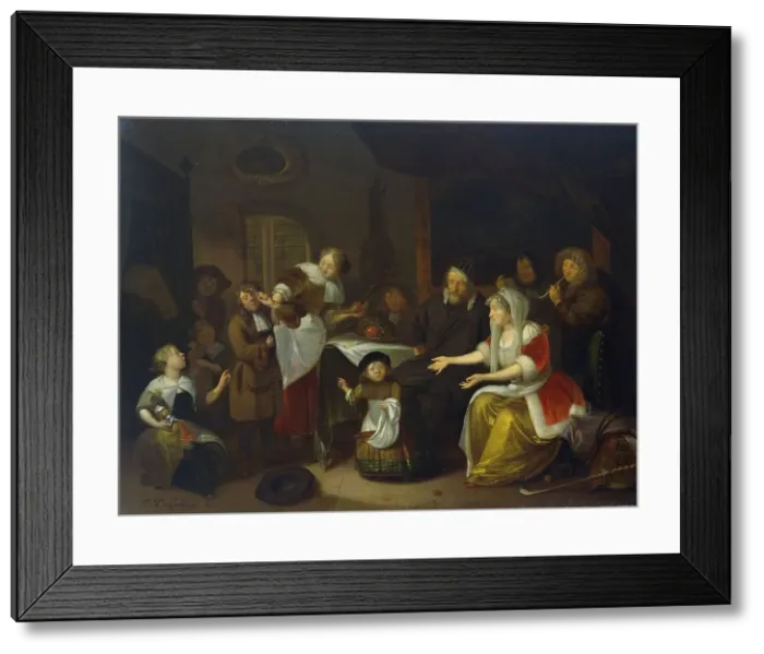 Framed Print : The Feast of St Nicholas, 1685. Creator: Richard Brakenburgh Framed Print : The Feast of St Nicholas, 1685. Creator: Richard Brakenburgh