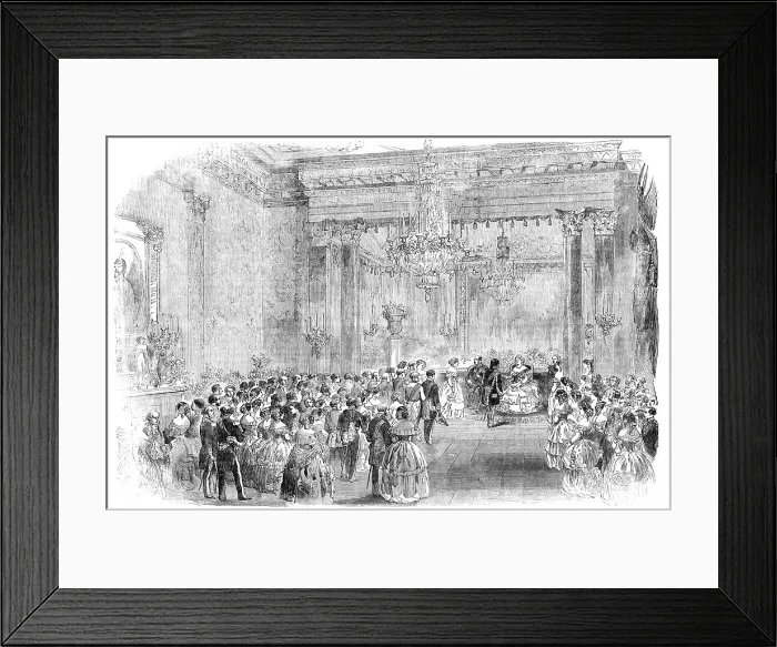 Framed Print : Her Majesty at the Ball of the Turkish Embassy, 1856. Creator: Unknown Framed Print : Her Majesty at the Ball of the Turkish Embassy, 1856. Creator: Unknown