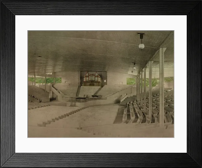 Framed Print : Interior of Assembly Hall (i.e. the Amphitheater), Chautauqua, New York, c1899. Creator: Unknown Framed Print : Interior of Assembly Hall (i.e. the Amphitheater), Chautauqua, New York, c1899. Creator: Unknown