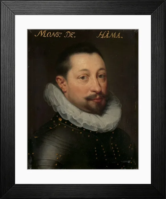 Framed Print : Portrait of Charles de Levin (?-1592), Lord of Famars, Forimont and Lousart, c.1609-c.1633. Creator: Workshop of Jan Antonisz van Ravesteyn Framed Print : Portrait of Charles de Levin (?-1592), Lord of Famars, Forimont and Lousart, c.1609-c.1633. Creator: Workshop of Jan Antonisz van Ravesteyn
