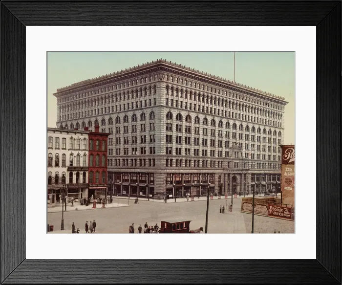 Framed Print : Ellicott Square Building, Buffalo, c1900. Creator: Unknown Framed Print : Ellicott Square Building, Buffalo, c1900. Creator: Unknown