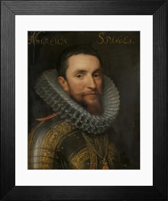 Framed Print : Portrait of Ambrogio Spinola (1569-1630), c.1609-c.1633. Creator: Workshop of Michiel Jansz van Mierevelt Framed Print : Portrait of Ambrogio Spinola (1569-1630), c.1609-c.1633. Creator: Workshop of Michiel Jansz van Mierevelt