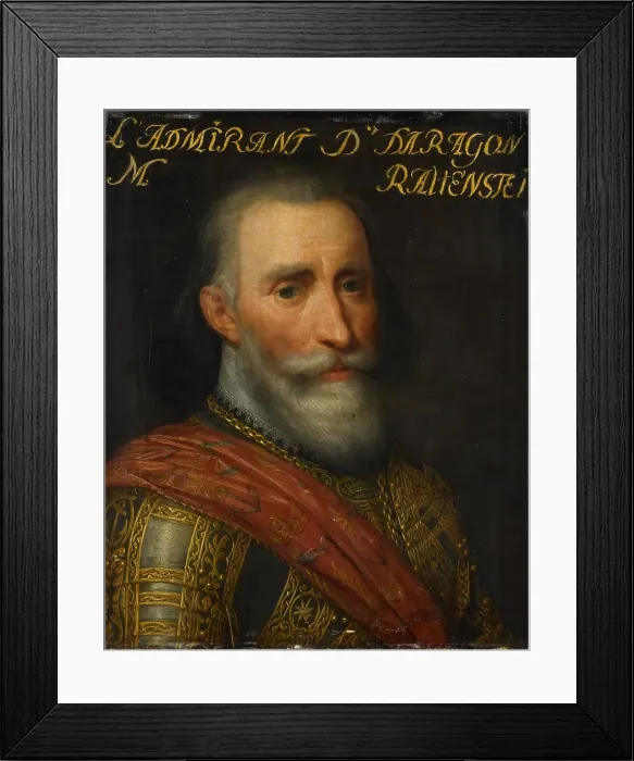 Framed Print : Portrait of Francisco Hurtado de Mendoza (1546-1623), c.1609-c.1633. Creator: Workshop of Jan Antonisz van Ravesteyn Framed Print : Portrait of Francisco Hurtado de Mendoza (1546-1623), c.1609-c.1633. Creator: Workshop of Jan Antonisz van Ravesteyn
