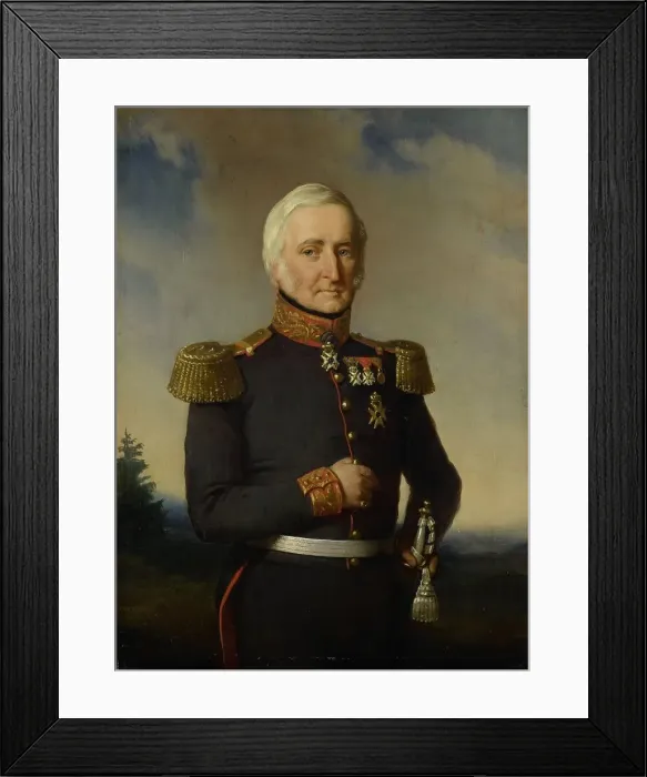 Framed Print : Huibert Gerard Baron Nahuys van Burgst (1782-1858), 1852. Creator: Bastian de Poorter Framed Print : Huibert Gerard Baron Nahuys van Burgst (1782-1858), 1852. Creator: Bastian de Poorter