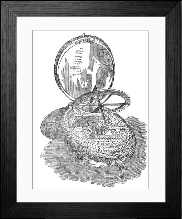 Framed Print : The Astrolabe of Sir Francis Drake, in Greenwich Hospital, 1856. Creator: Unknown Framed Print : The Astrolabe of Sir Francis Drake, in Greenwich Hospital, 1856. Creator: Unknown
