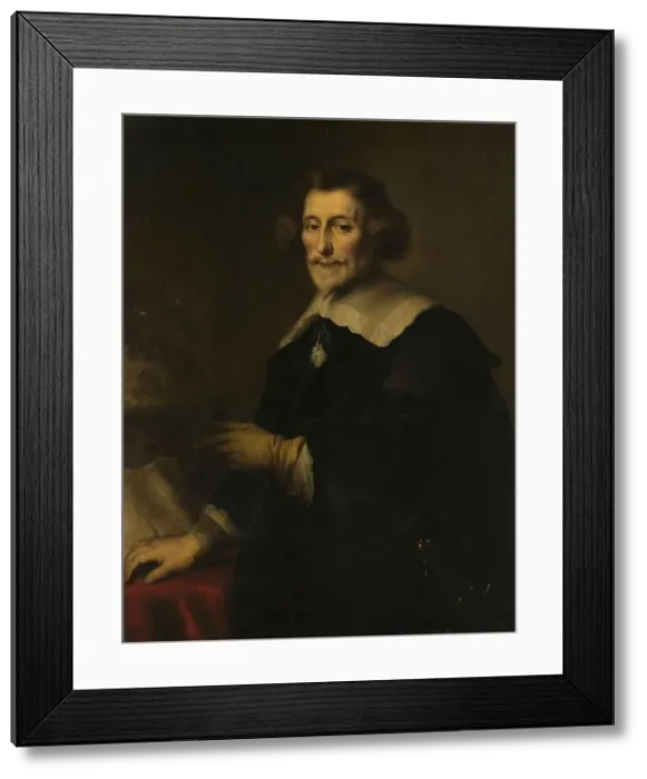 Framed Print : Portrait of Pieter Corneliszoon Hooft, Bailiff of Muiden, Historian and Poet, 1630-1700. Creator: Joachim von Sandrart (I) (copy after) Framed Print : Portrait of Pieter Corneliszoon Hooft, Bailiff of Muiden, Historian and Poet, 1630-1700. Creator: Joachim von Sandrart (I) (copy after)