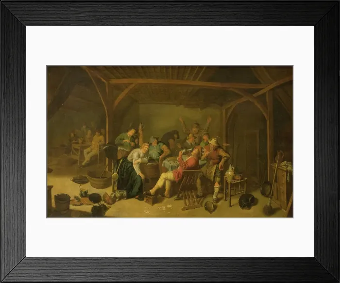 Framed Print : The Bean King is Drinking, 1625-1668. Creator: Jan Miense Molenaer Framed Print : The Bean King is Drinking, 1625-1668. Creator: Jan Miense Molenaer