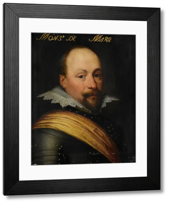 Framed Print : Portrait of Daniel de Hertaing (?-1625), Lord of Marquette, c.1612-c.1633. Creator: Workshop of Jan Antonisz van Ravesteyn Framed Print : Portrait of Daniel de Hertaing (?-1625), Lord of Marquette, c.1612-c.1633. Creator: Workshop of Jan Antonisz van Ravesteyn
