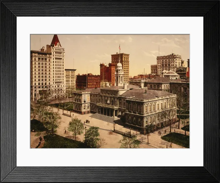Framed Print : The City Hall, New York City, ca 1900. Creator: Unknown