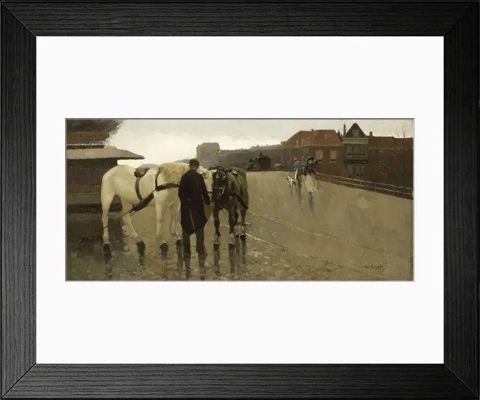Framed Print : The Wagenbrug (Wagon Bridge) in The Hague, 1885-1895. Creator: Willem de Zwart Framed Print : The Wagenbrug (Wagon Bridge) in The Hague, 1885-1895. Creator: Willem de Zwart