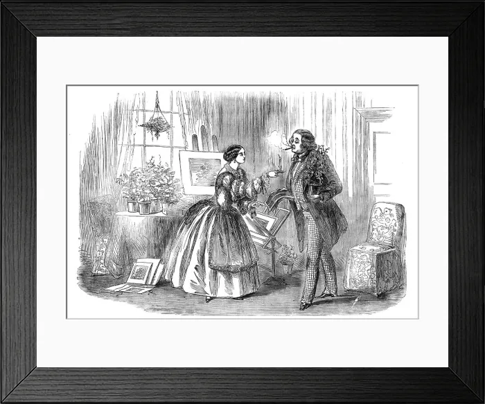 Framed Print : Scene from A Bottle of Smoke at the Adelphi Theatre, 1856. Creator: Unknown. Scene from A Bottle of Smoke at the Adelphi Theatre, 1856. Creator: Unknown Framed Print : Scene from A Bottle of Smoke at the Adelphi Theatre, 1856. Creator: Unknown. Scene from A Bottle of Smoke at the Adelphi Theatre, 1856. Creator: Unknown