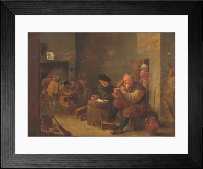 Framed Print : An Inn, 1625-1690. Creator: David Teniers II Framed Print : An Inn, 1625-1690. Creator: David Teniers II
