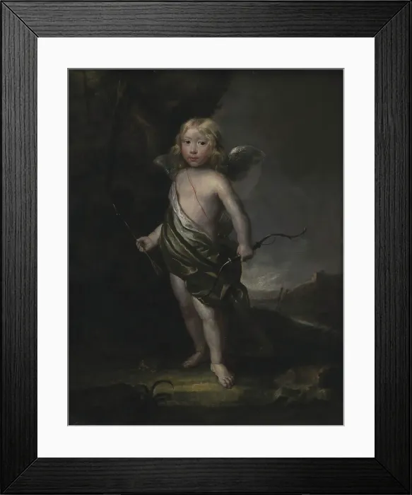 Framed Print : Portrait of a Noble Boy in Cupid's Costume, 1625-1682. Creator: Abraham Wuchters Framed Print : Portrait of a Noble Boy in Cupid's Costume, 1625-1682. Creator: Abraham Wuchters