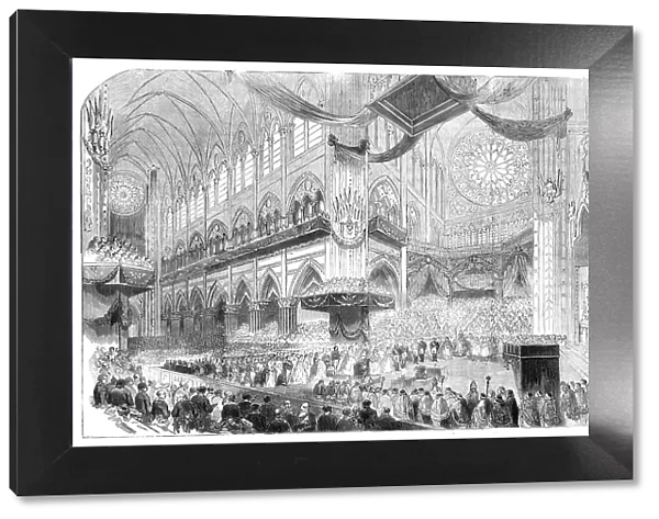 The Baptism of the Imperial Prince in the Cathedral of Notre Dame, 1856. Creator: Unknown