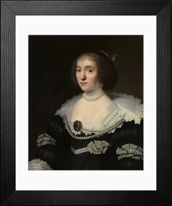 Framed Print : Portrait of Amalia van Solms (1602-75), in or after c.1632. Creator: Unknown Framed Print : Portrait of Amalia van Solms (1602-75), in or after c.1632. Creator: Unknown
