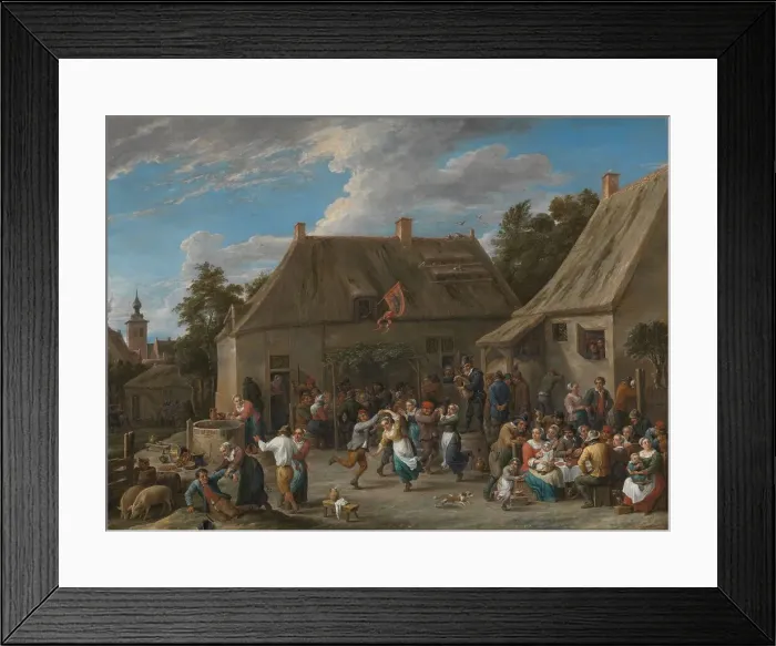 Framed Print : Peasant Fair, c.1665. Creator: David Teniers II Framed Print : Peasant Fair, c.1665. Creator: David Teniers II