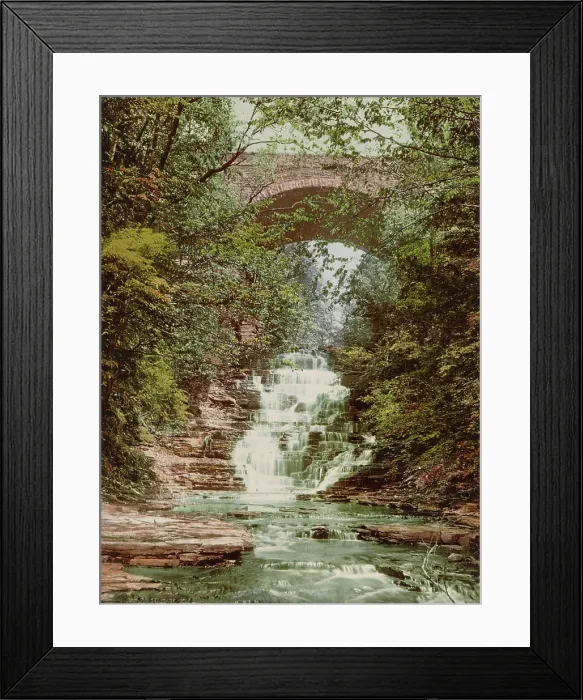 Framed Print : Cascadilla Gorge, Ithaca, c1901. Creator: Unknown Framed Print : Cascadilla Gorge, Ithaca, c1901. Creator: Unknown