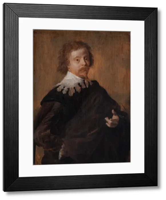 Framed Print : Portrait of Cornelis van Poelenburgh, 1627-1635. Creator: Anthony van Dyck Framed Print : Portrait of Cornelis van Poelenburgh, 1627-1635. Creator: Anthony van Dyck