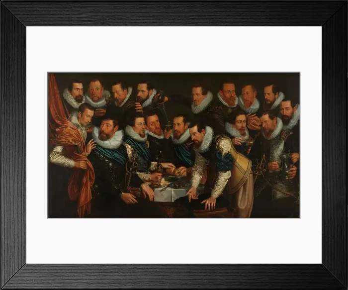 Framed Print : Officers and other civic guardsmen of the XIth District of Amsterdam, under the command... 1613. Creator: Jan Tengnagel Framed Print : Officers and other civic guardsmen of the XIth District of Amsterdam, under the command... 1613. Creator: Jan Tengnagel