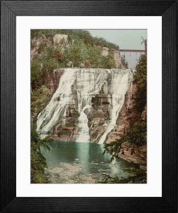 Framed Print : Ithaca Falls, c1901. Creator: Unknown Framed Print : Ithaca Falls, c1901. Creator: Unknown
