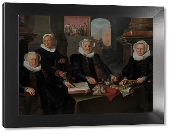Three Regentesses and the ‘House Mother of the Amsterdam Lepers Asylum, 1624. Creator: Werner Jacobsz. van den Valckert