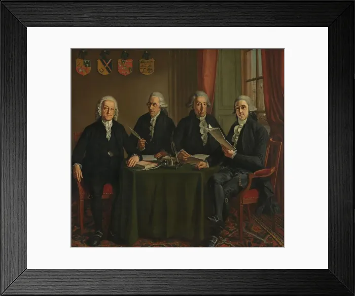 Framed Print : The Four Chief Commissioners of the Amsterdam Harbor Works, 1791-1795. Creator: Wybrand Hendriks Framed Print : The Four Chief Commissioners of the Amsterdam Harbor Works, 1791-1795. Creator: Wybrand Hendriks