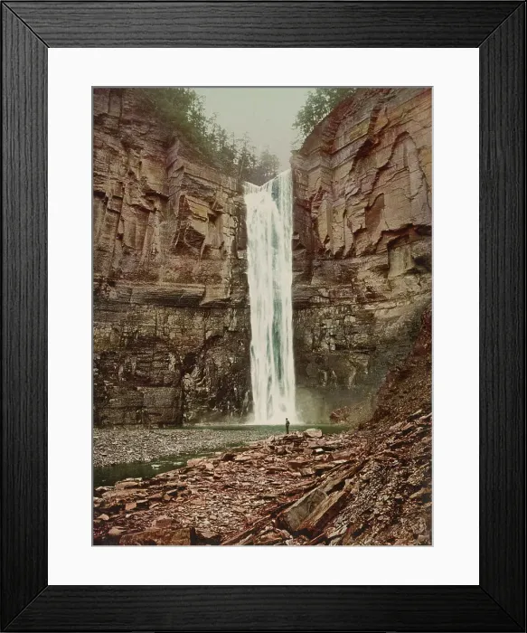 Framed Print : Taughannock Falls near Ithaca, c1901. Creator: Unknown Framed Print : Taughannock Falls near Ithaca, c1901. Creator: Unknown