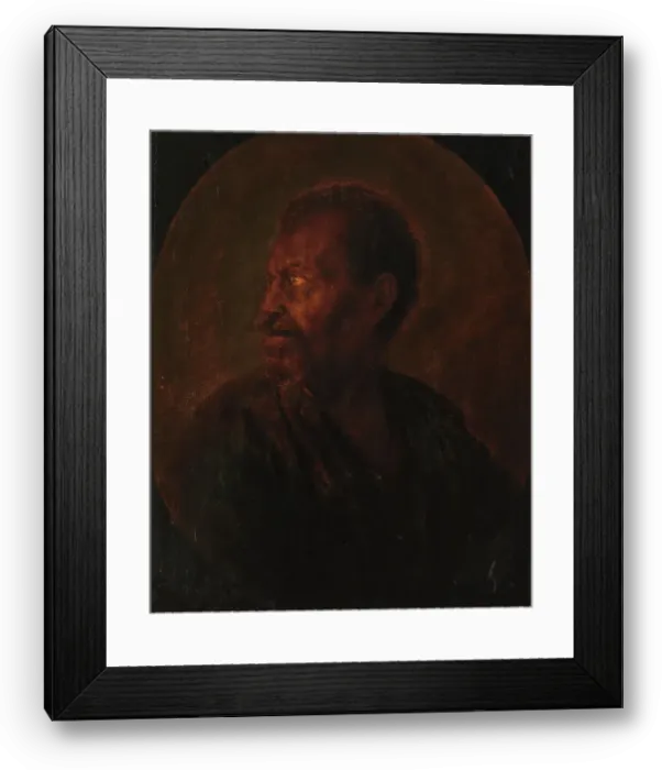 Framed Print : Head of an African, 1628-1675. Creator: Gerrit Dou Framed Print : Head of an African, 1628-1675. Creator: Gerrit Dou