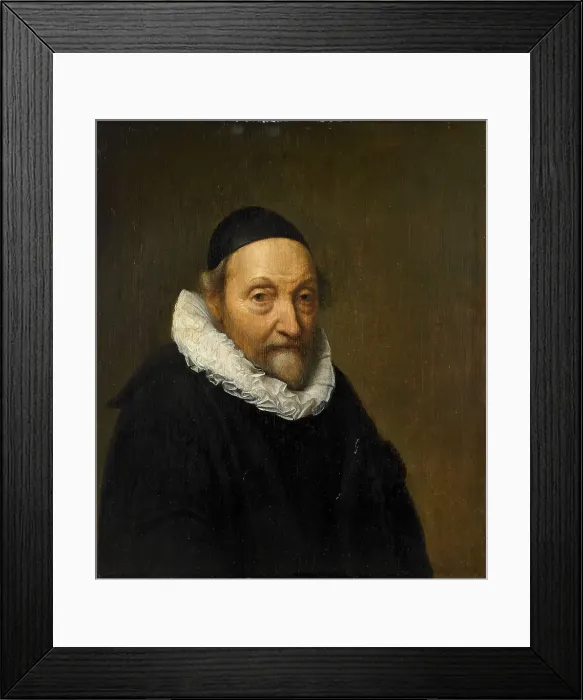 Framed Print : Portrait of Johannes Wtenbogaert (1557-1644), c.1640-c.1644. Creator: Unknown Framed Print : Portrait of Johannes Wtenbogaert (1557-1644), c.1640-c.1644. Creator: Unknown