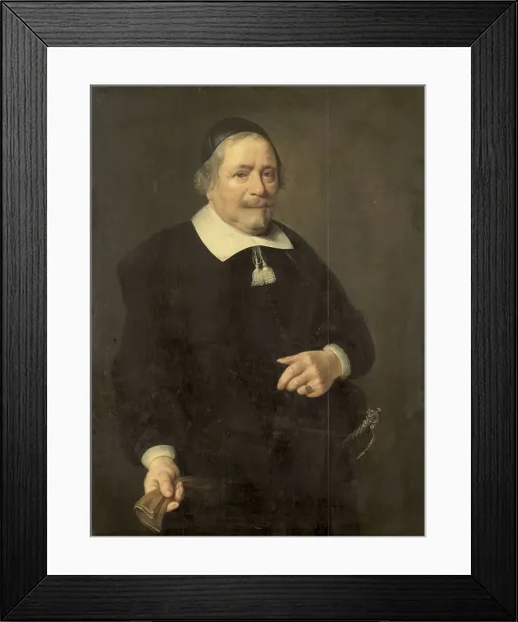 Framed Print : Portrait of a Man, presumably Willem van Velden, Secretary to Hugo de Groot, 1657. Creator: Unknown Framed Print : Portrait of a Man, presumably Willem van Velden, Secretary to Hugo de Groot, 1657. Creator: Unknown