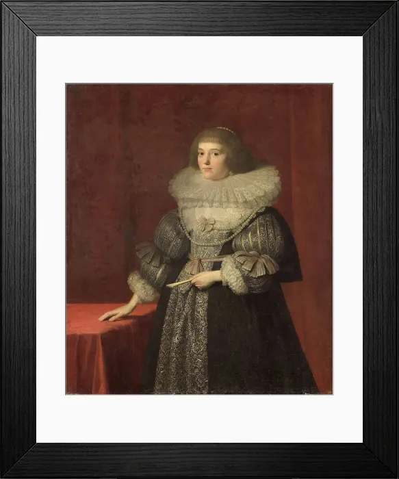 Framed Print : Portrait of Ursula (1594-1657), Countess of Solms-Braunfels, c.1630. Creator: Unknown Framed Print : Portrait of Ursula (1594-1657), Countess of Solms-Braunfels, c.1630. Creator: Unknown