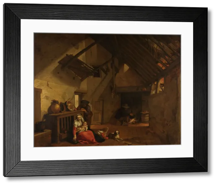 Framed Print : The Rest on the Flight into Egypt, 1632. Creator: Abraham Bloemaert Framed Print : The Rest on the Flight into Egypt, 1632. Creator: Abraham Bloemaert