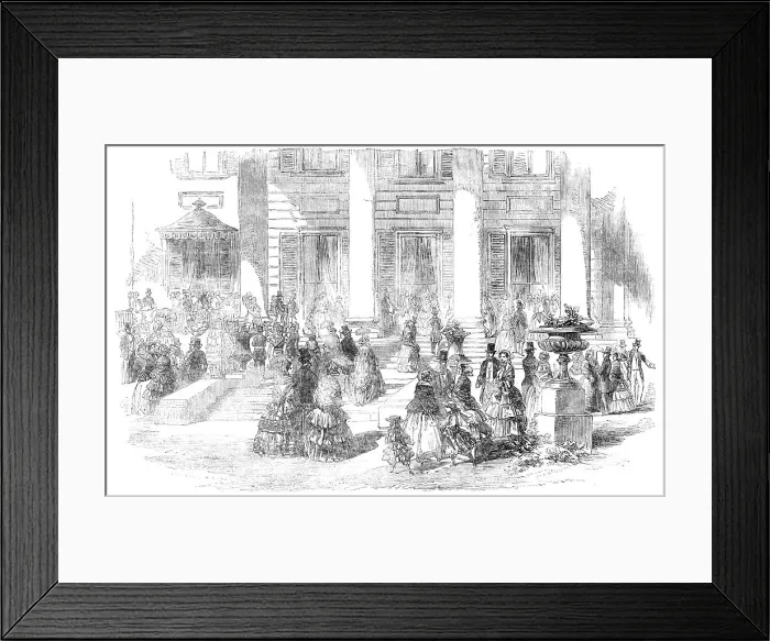 Framed Print : The Lord Lieutenant's Reception and Promenade, Dublin, 1856. Creator: Unknown Framed Print : The Lord Lieutenant's Reception and Promenade, Dublin, 1856. Creator: Unknown