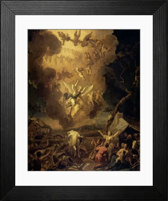 Framed Print : The Annunciation to the Shepherds, 1663. Creator: Abraham Hondius Framed Print : The Annunciation to the Shepherds, 1663. Creator: Abraham Hondius