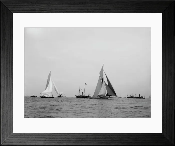 Framed Print : Valkyrie II and Vigilant, the start, 1893 Oct 5. Creator: Johns Johnston Framed Print : Valkyrie II and Vigilant, the start, 1893 Oct 5. Creator: Johns Johnston