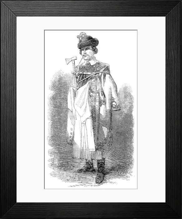 Framed Print : Hungarian Herdsman - from a photograph by Richebourg, 1856. Creator: Unknown Framed Print : Hungarian Herdsman - from a photograph by Richebourg, 1856. Creator: Unknown