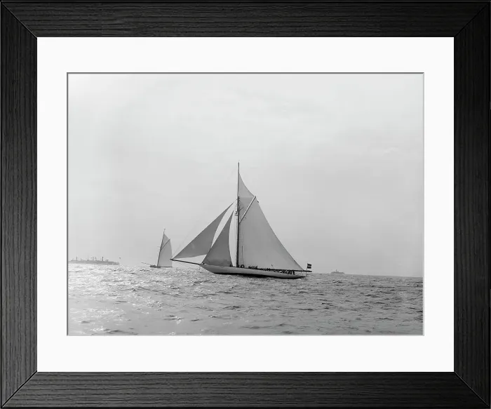 Framed Print : Valkyrie II and Vigilant, turning mark in last race, 1893 Oct 13, c1893. Creator: Johns Johnston Framed Print : Valkyrie II and Vigilant, turning mark in last race, 1893 Oct 13, c1893. Creator: Johns Johnston