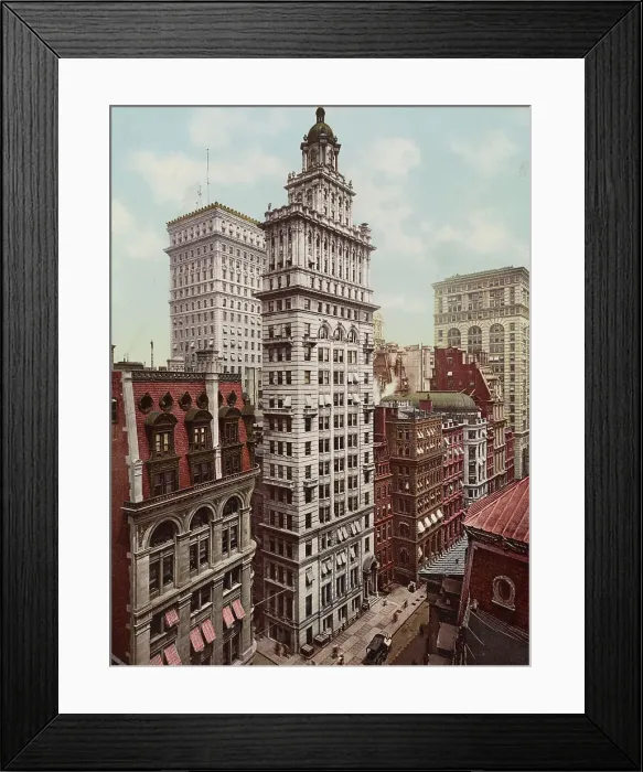 Framed Print : Gillender Building, New York City, ca 1900. Creator: Unknown Framed Print : Gillender Building, New York City, ca 1900. Creator: Unknown