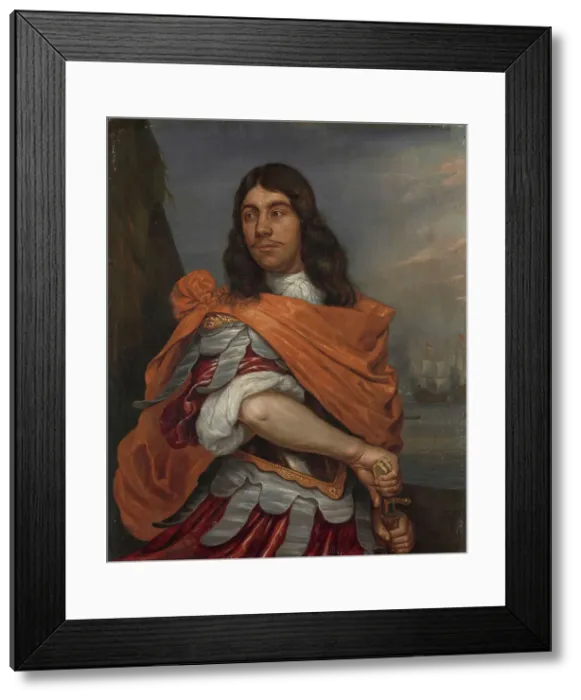 Framed Print : Portrait of Lieutenant-Admiral Cornelis Tromp in Roman Costume, 1650-1692. Creator: Abraham van Westervelt Framed Print : Portrait of Lieutenant-Admiral Cornelis Tromp in Roman Costume, 1650-1692. Creator: Abraham van Westervelt