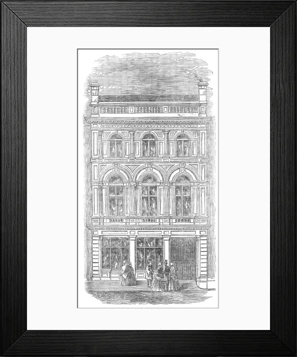 Framed Print : The Boston Athenaeum, 1856. Creator: Unknown Framed Print : The Boston Athenaeum, 1856. Creator: Unknown